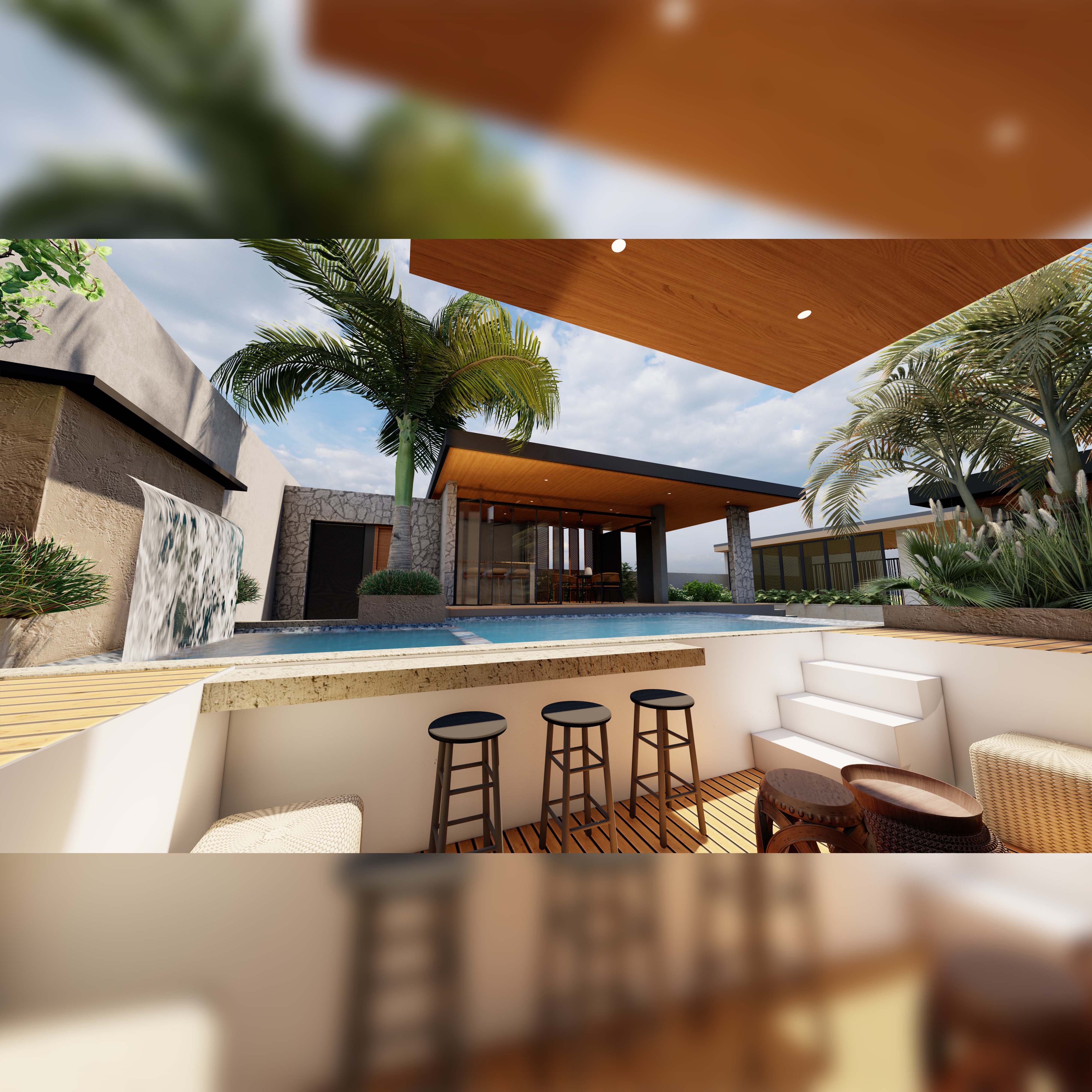 Club House With Swimming Pool