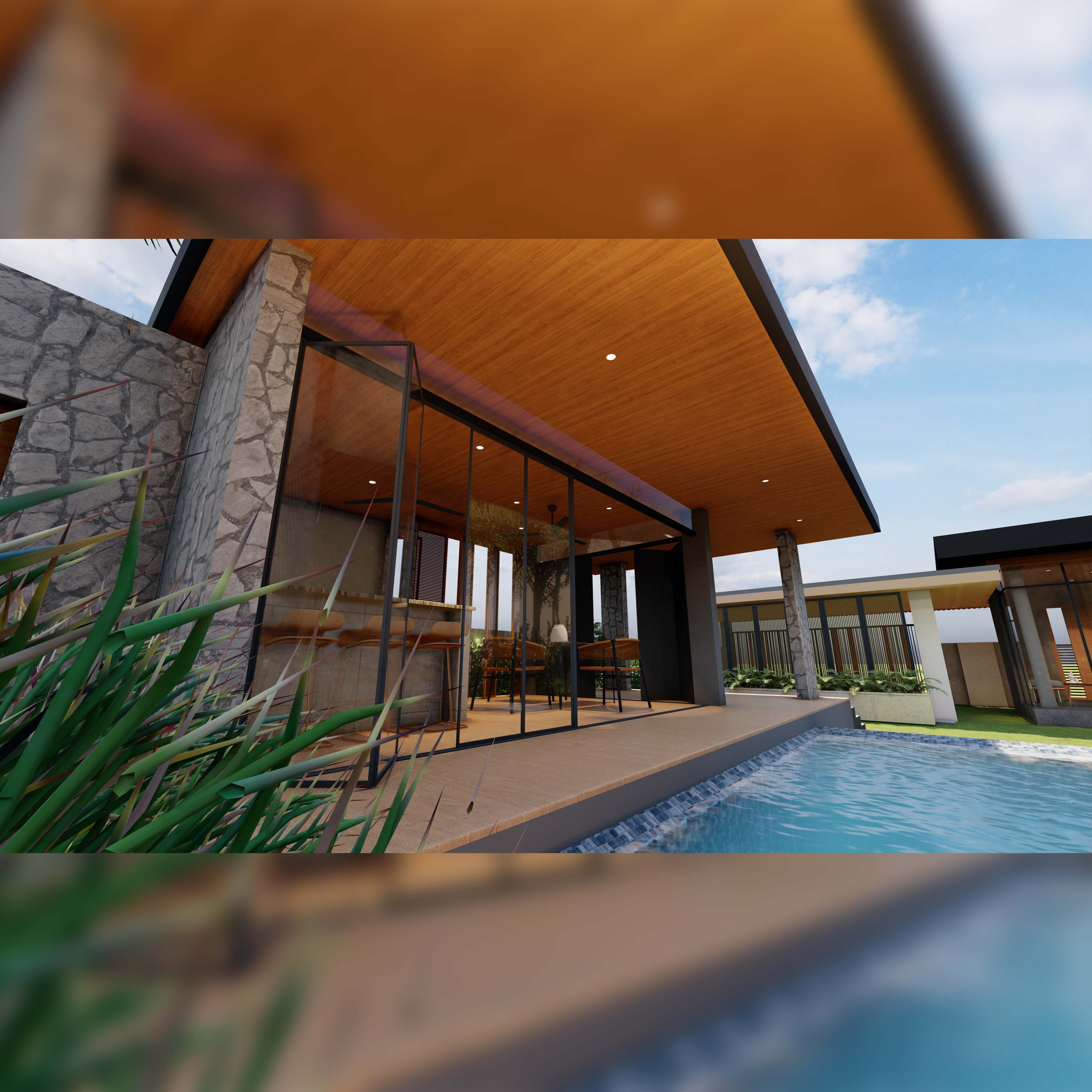 Club House With Swimming Pool
