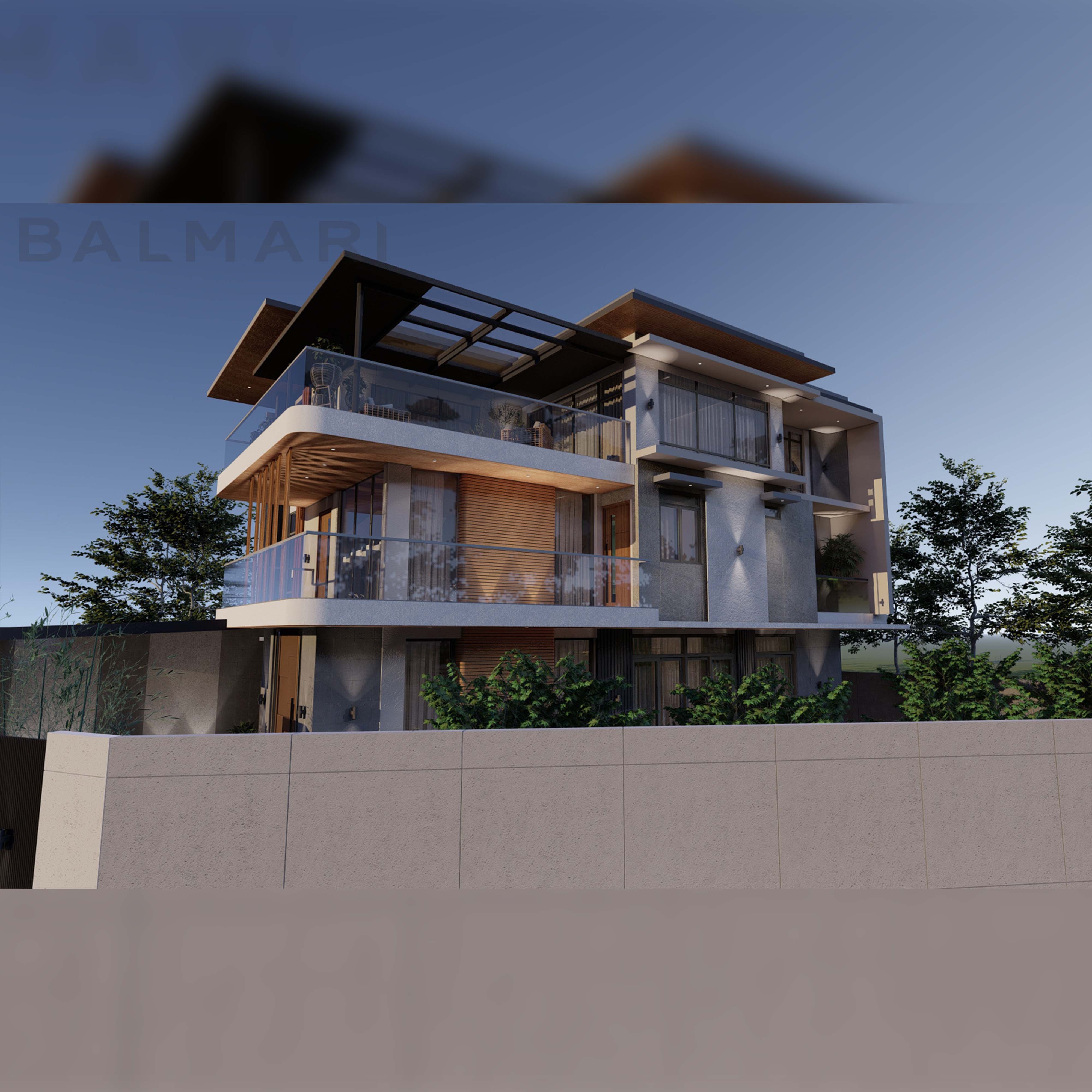 Three Story Residential House